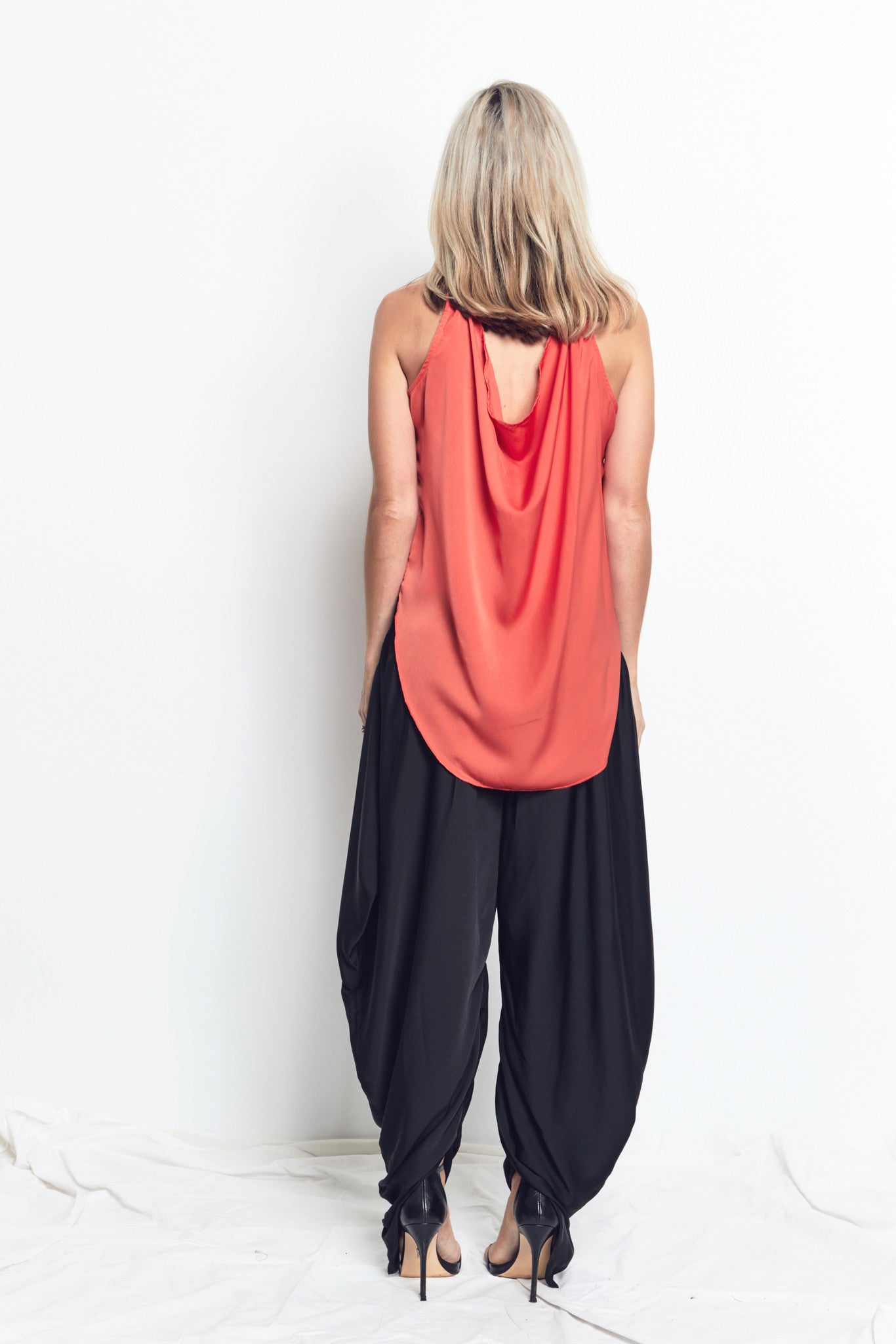 TANK with DRAPING BACK / CORAL