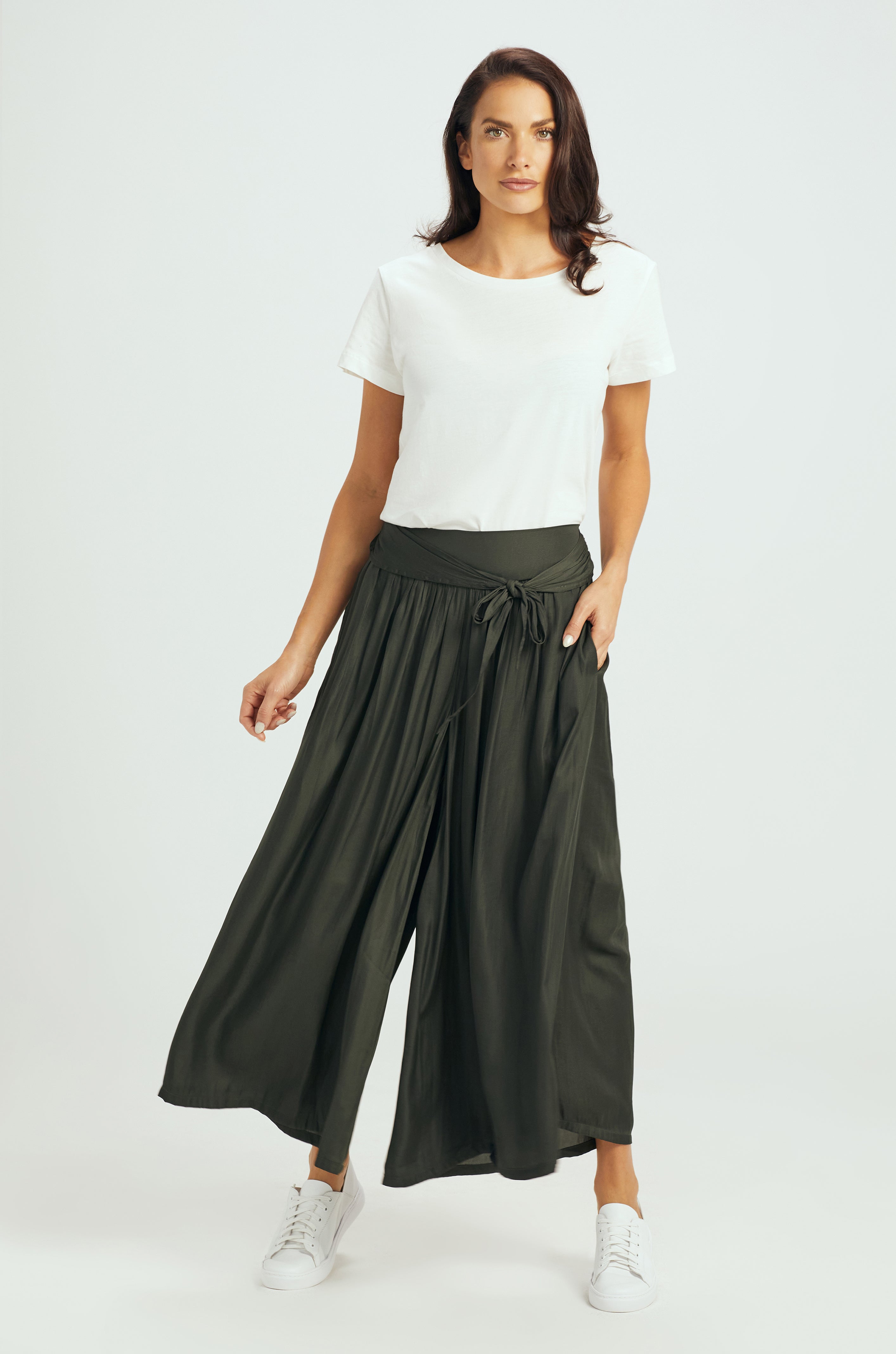 SKIRT PANTS / SAGE GREEN / ( SIZE SMALL , LARGE , 4XL , 5XL ARE  PRE ORDERS ONLY ) available mid MAY 24
